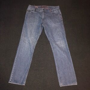 Y2K. Billabong Skinny Low Rise Jeans. 33x30. Blue color.